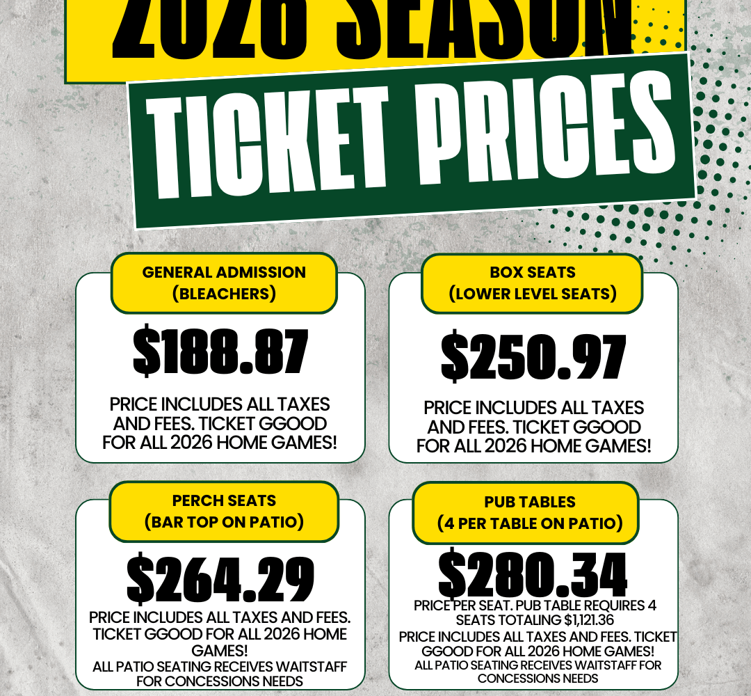 2026 Season Tickets on sale now!